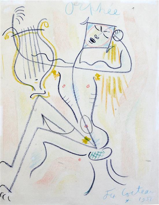 § Jean Cocteau (1889-1963) Orpheé, 16.5 x 12.75in.